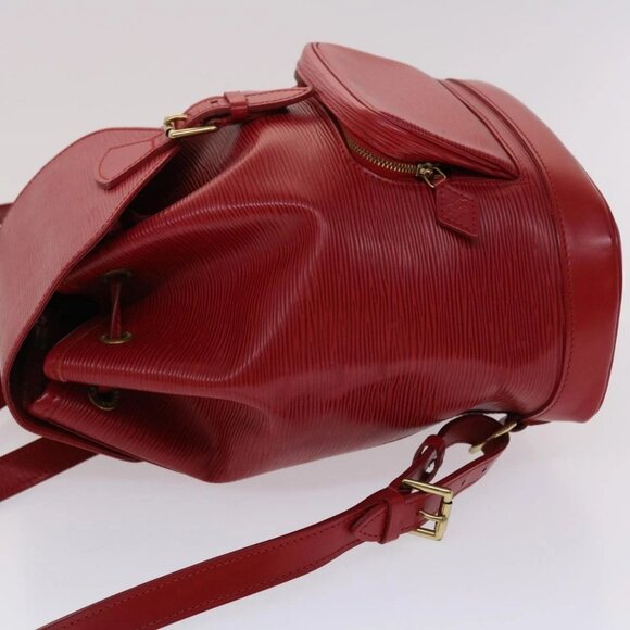LOUIS VUITTON Epi Montsouris MM Backpack Monaco 700th Red LV Auth 47479 - Picture 6 of 16